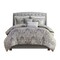 Gracie Mills Brant Damask 5-Piece Cotton Duvet Cover Set - Grace-10483